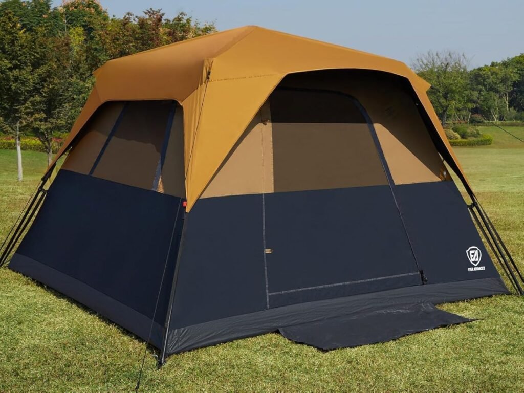 EVER ADVANCED 6 Person Blackout Instant Cabin Camping Tent 