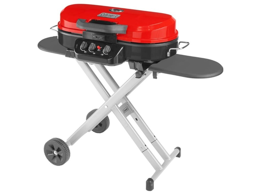 Coleman RoadTrip 285 Portable Stand-Up Propane Grill with 3 Adjustable Burners & Instastart Ignition