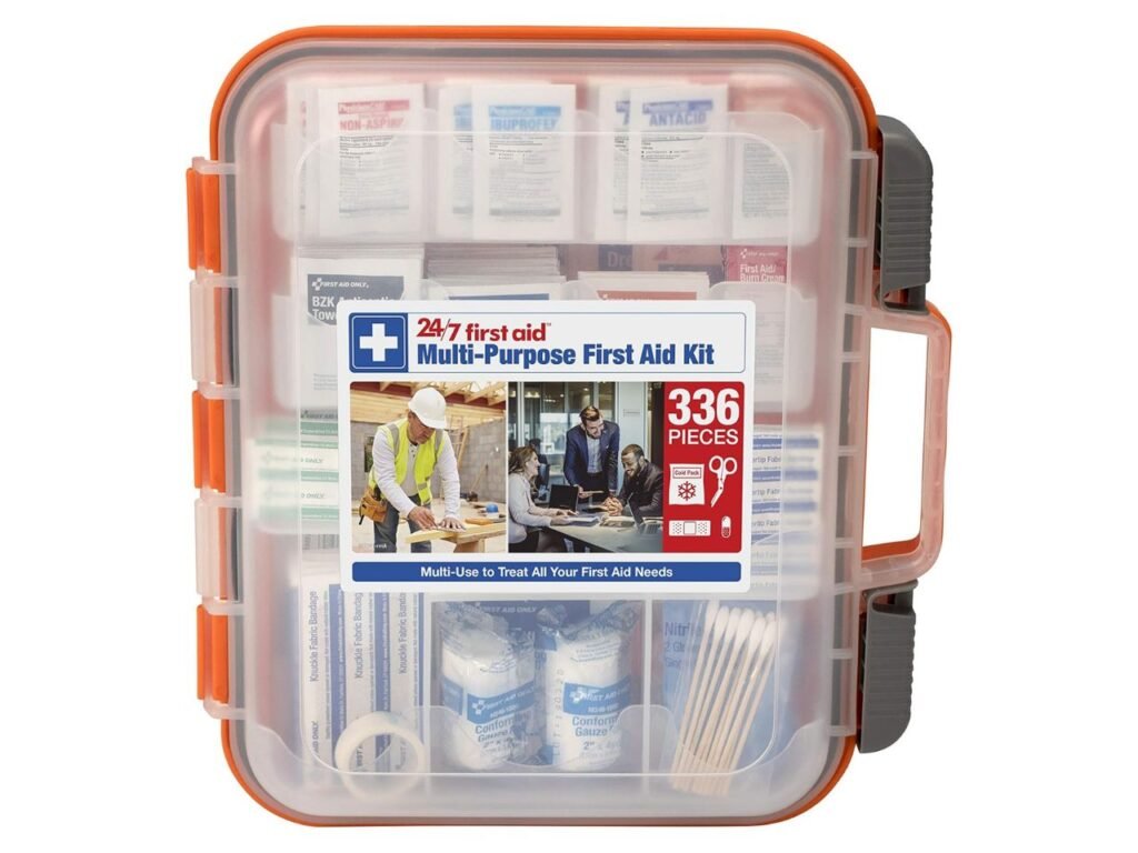 24/7 First Aid OSHA Compliant First aid Kit, All-Purpose 100-Person Emergency First Aid Kit