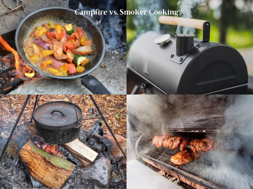 campfire vs smoker cooking