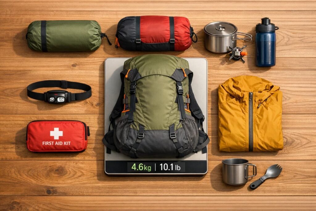 Camping Gear Weight Estimator