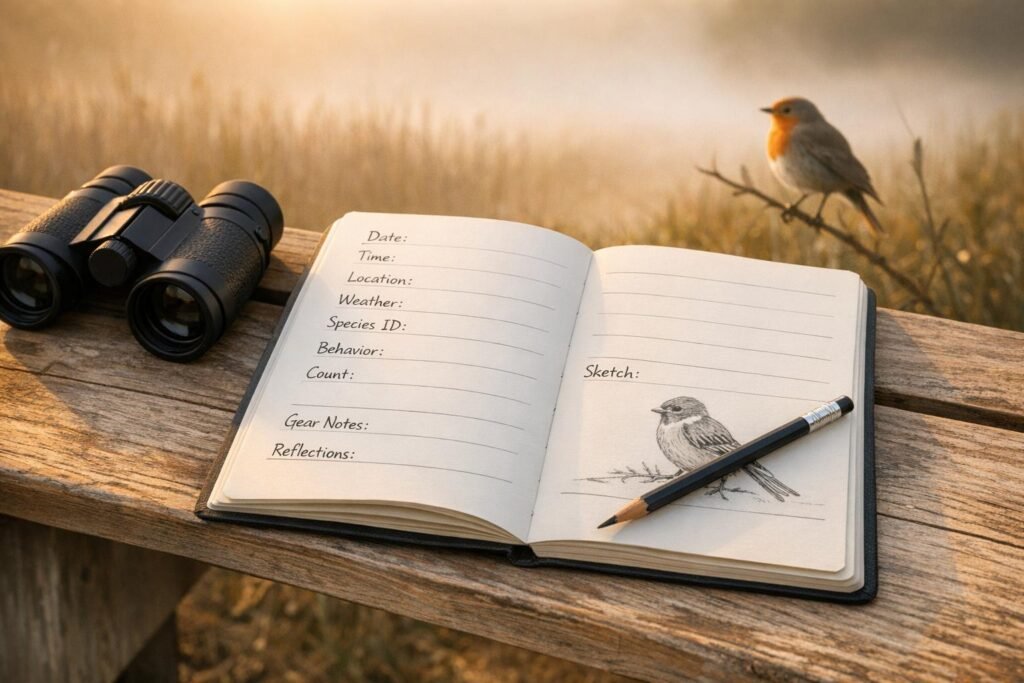 What to Include in a Birdwatching Journal