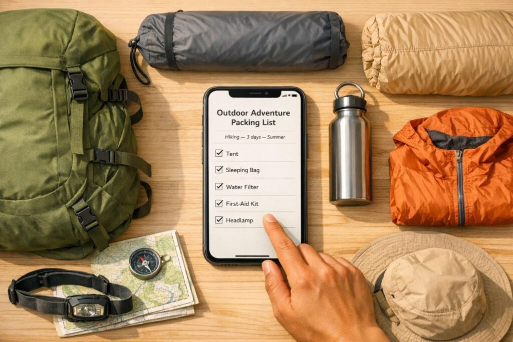 Outdoor Adventure Packing List Generator