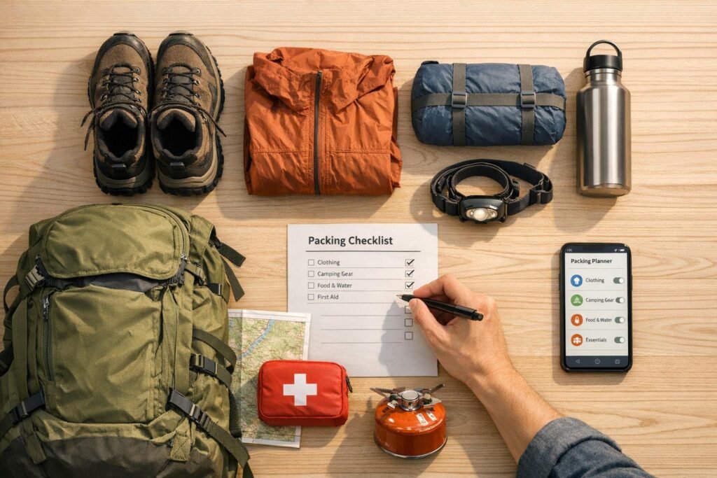 Outdoor Adventure Packing Planner Tool