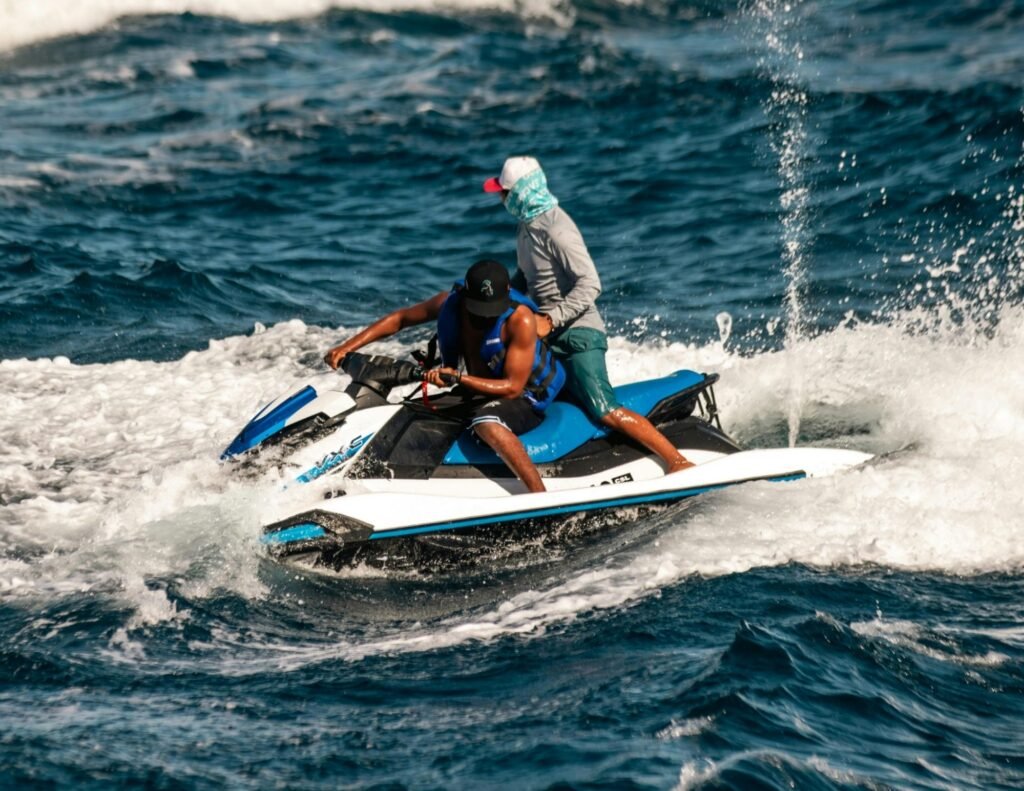 jet skiing