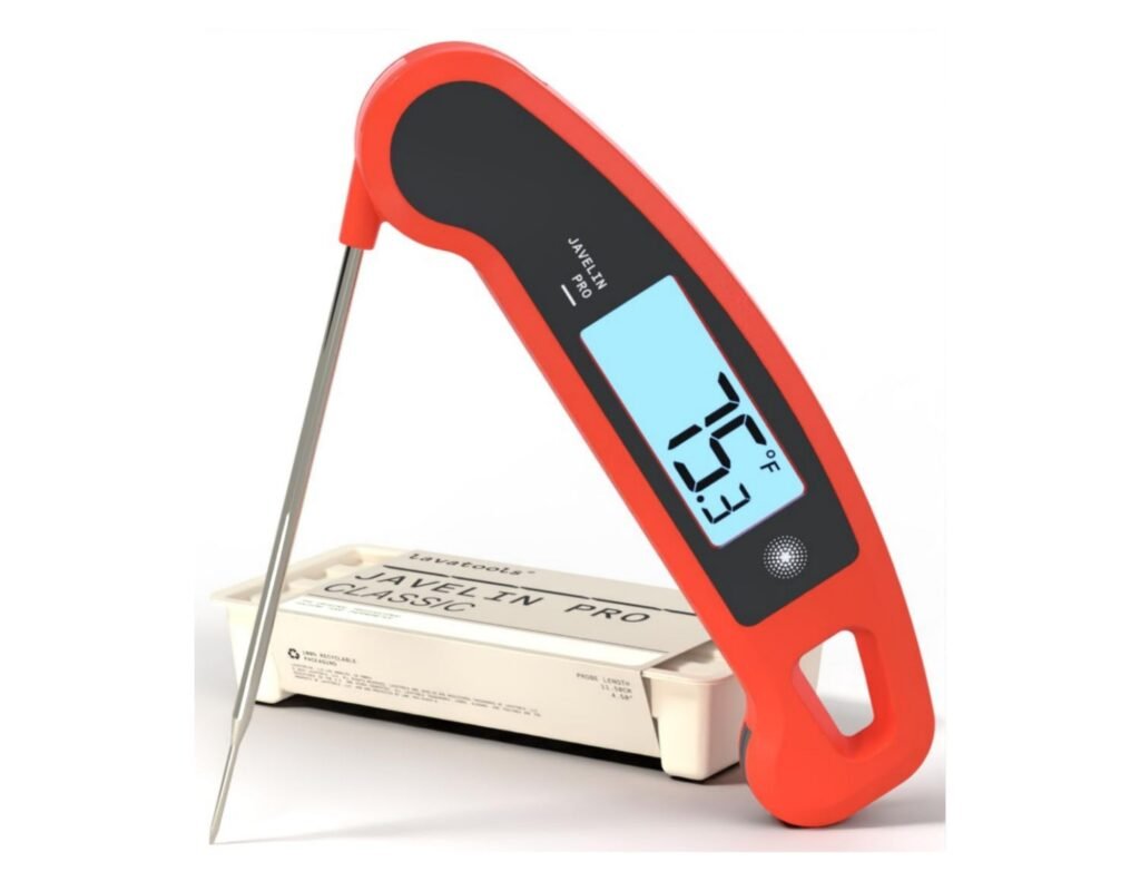 Lavatools Javelin® PRO Classic Ultra-Fast 2-Second Professional Digital Instant Read Meat Thermometer for Grill and Cooking, Auto-Rotating Backlit Display, IP65 Water Resistant, NSF Certified – Sambal
