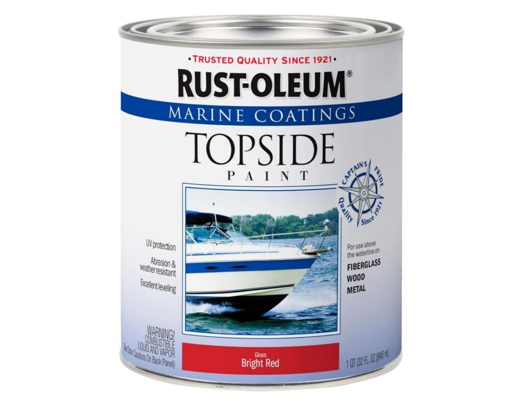 Rust-Oleum 207004 Marine Coatings Topside Paint, Quart