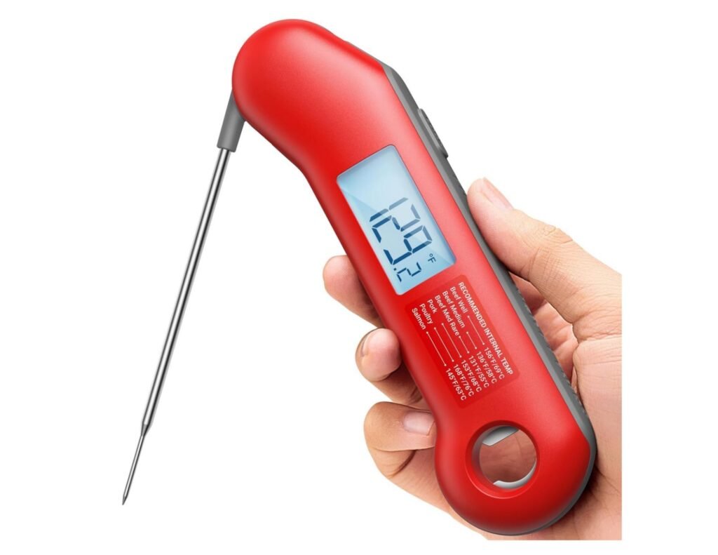 ThermoMaven Professional Meat Thermometer Digital, Ultra-Fast 0.5 Sec Instant Read, NIST Certified ±0.5°F Accuracy, IP67 Waterproof, Auto-Rotating Backlit Display, Lift-to-Wake, for BBQ/Cooking/Candy
