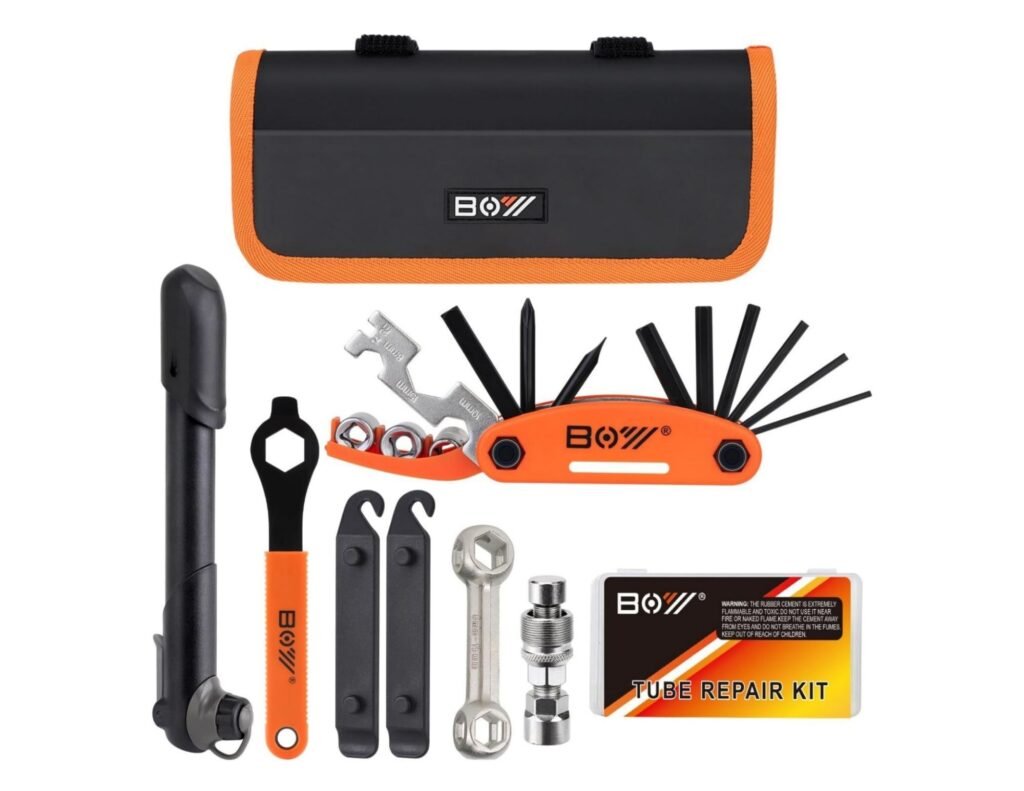 XCH Robots Bicycle Repair Bag With Tire Pump